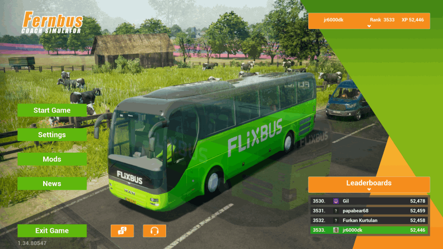 Fernbus Simulator - Menu