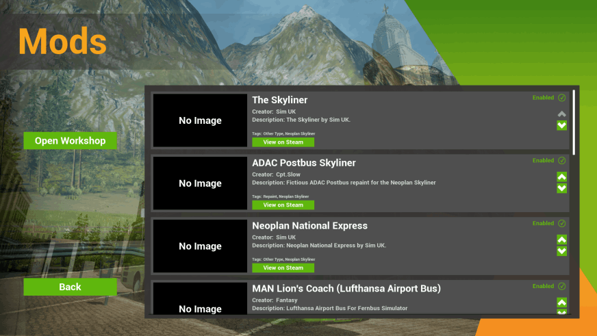 Fernbus Simulator - Menu