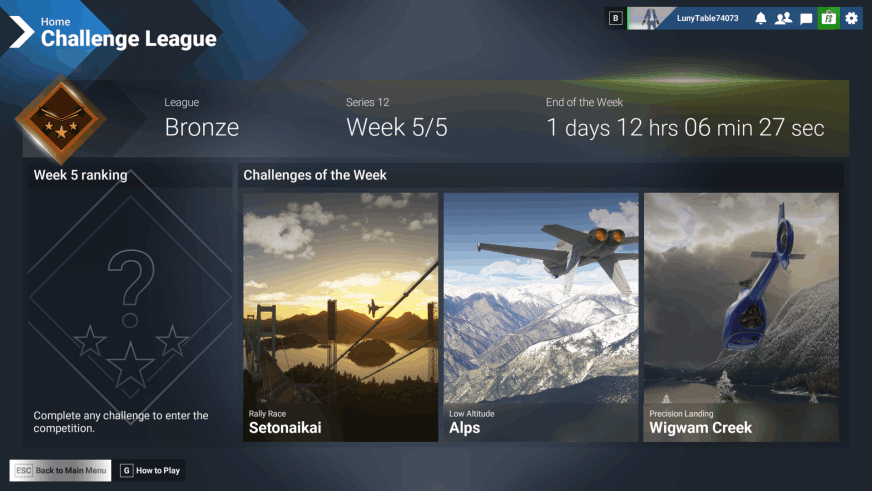 MSFS 2024 - Menu