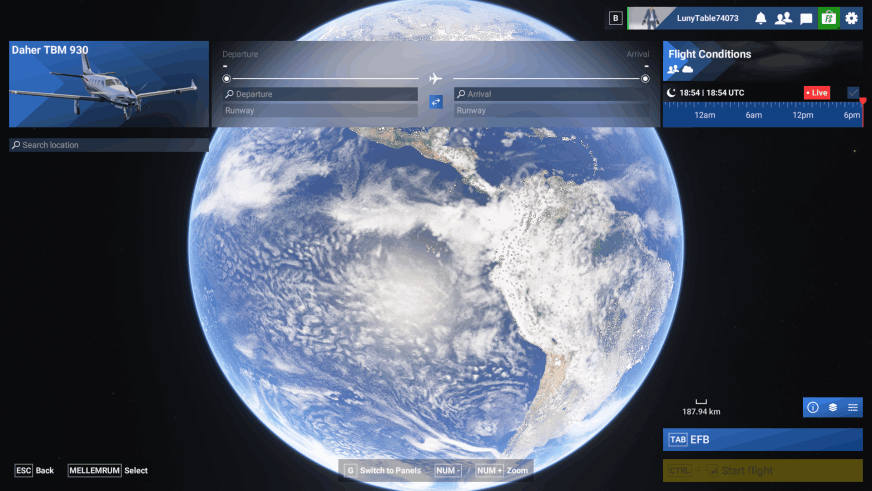 MSFS 2024 - Menu