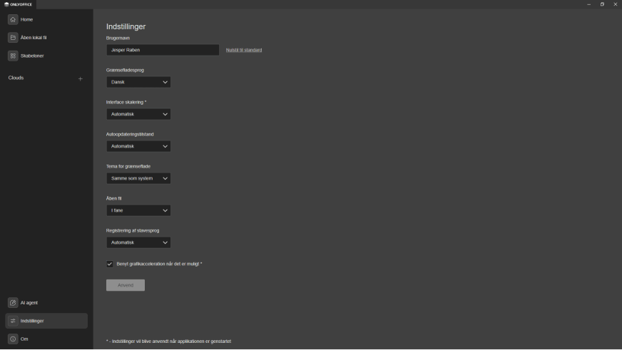 OnlyOffice - Dokumenter