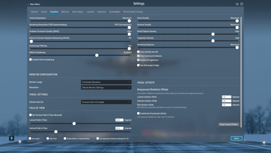 X-Plane 12 - Menu
