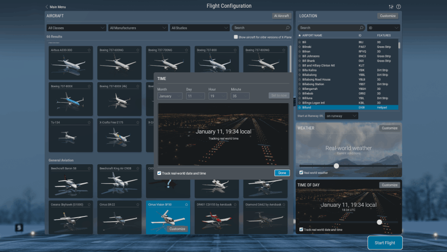 X-Plane 12 - Menu