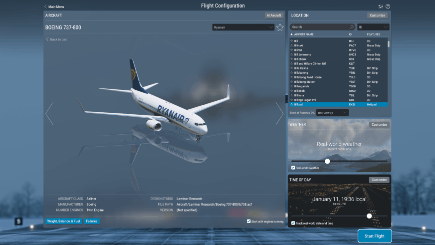 X-Plane 12 - Boeing 737-800